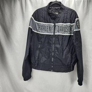 Harley-Davidson Vintage Men's Nylon Racing Jacket Size Large